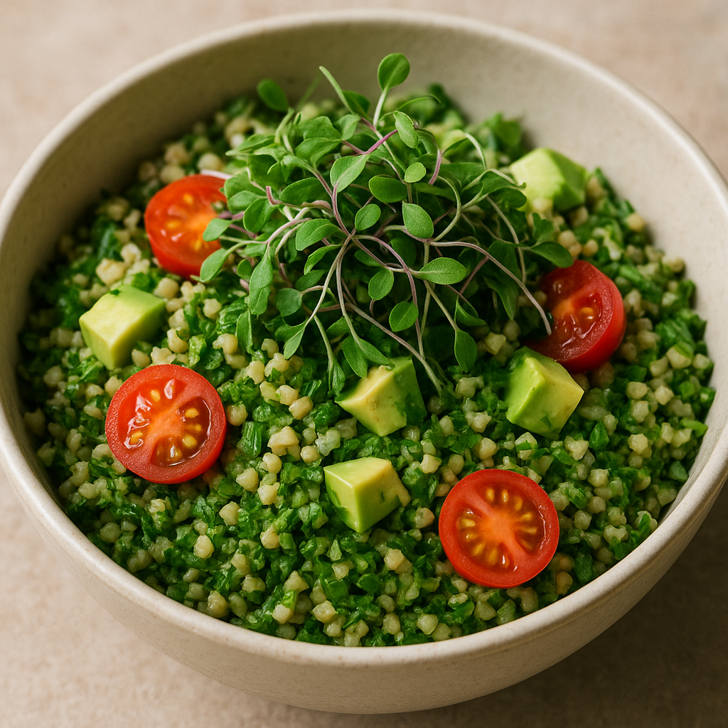 Herbed Buckwheat Bowl with Avocado & Buckwheat Microgreens — Buckwheat microgreens recipe