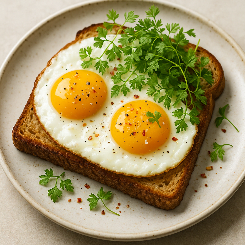 Chervil Microgreen and Egg Toast — Chervil microgreens recipe