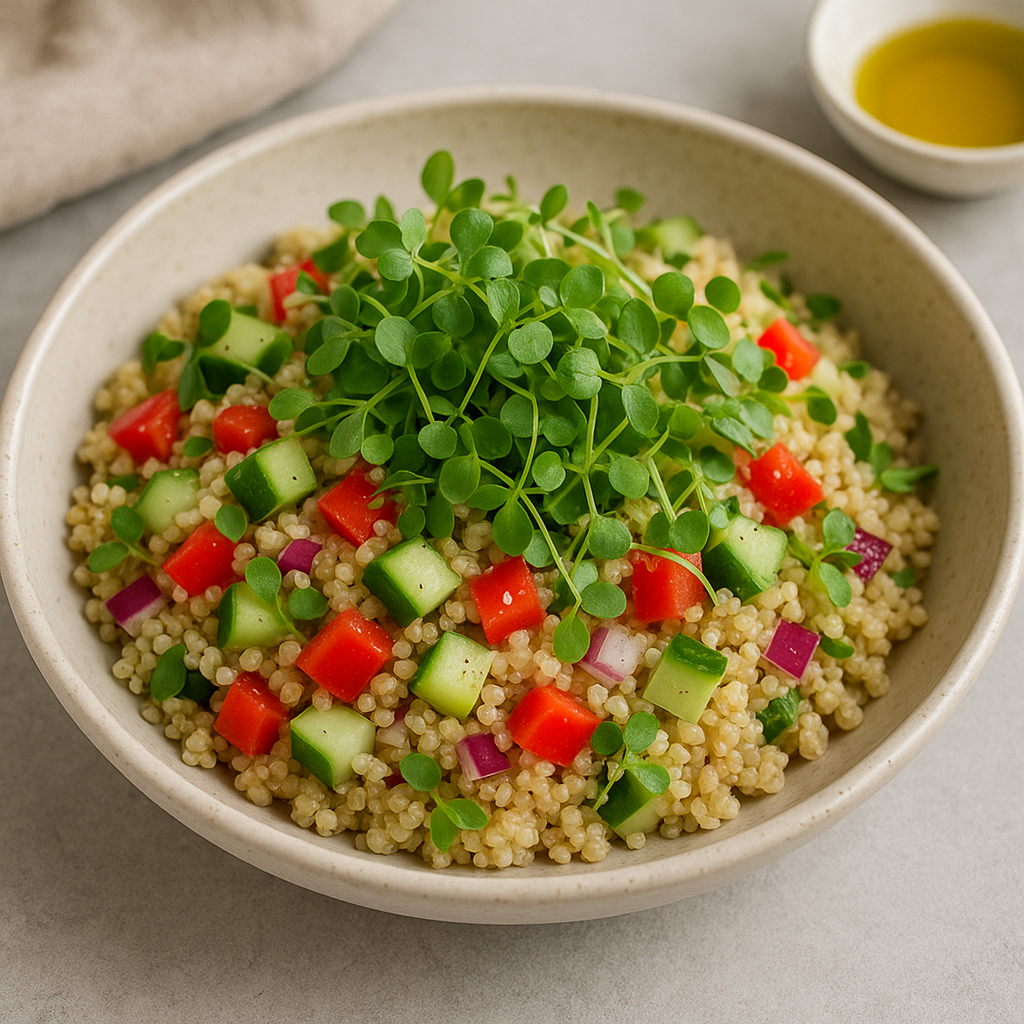 Cilantro Microgreens Quinoa Salad Delight — Cilantro recipe