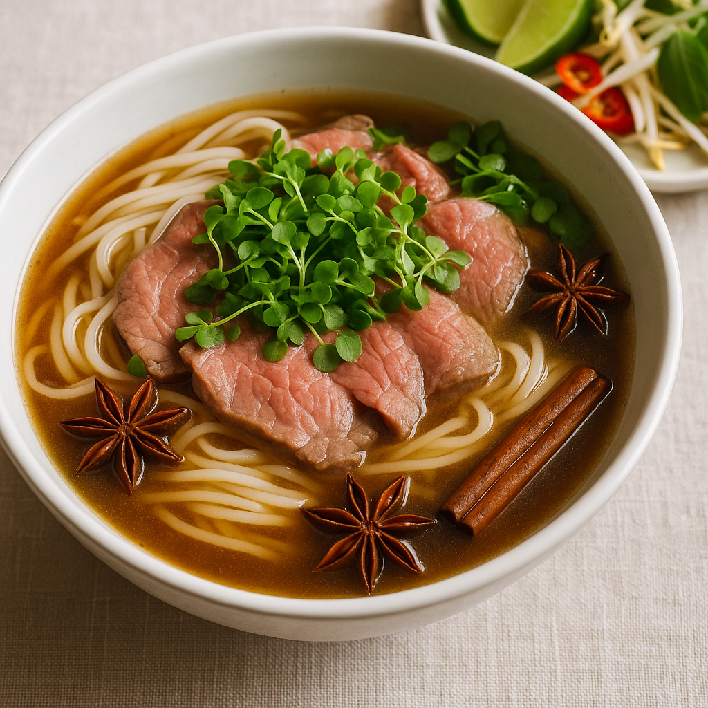 Cilantro Microgreens Pho Bowl (30-Minute Vietnamese Dinner) — Cilantro microgreens recipe