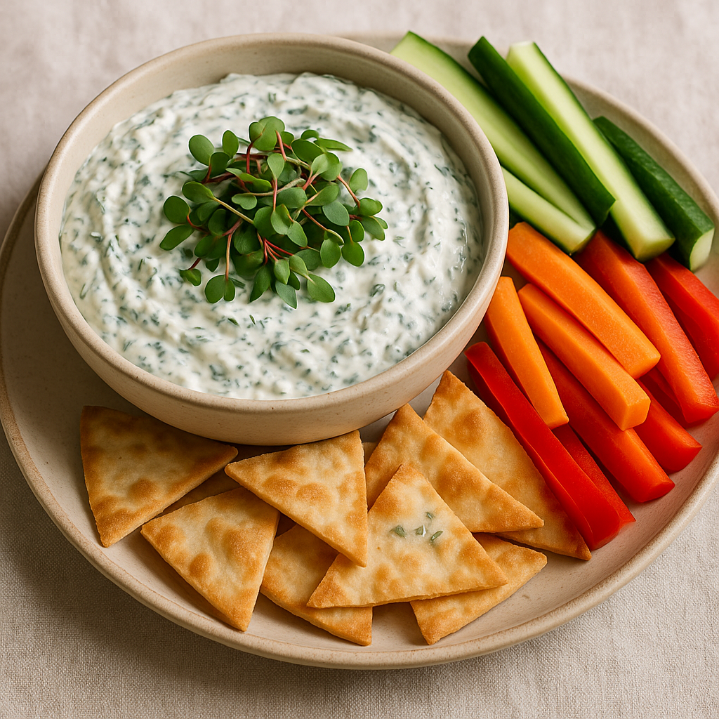 Creamy Swiss Chard Microgreen Dip — Swiss Chard microgreens recipe