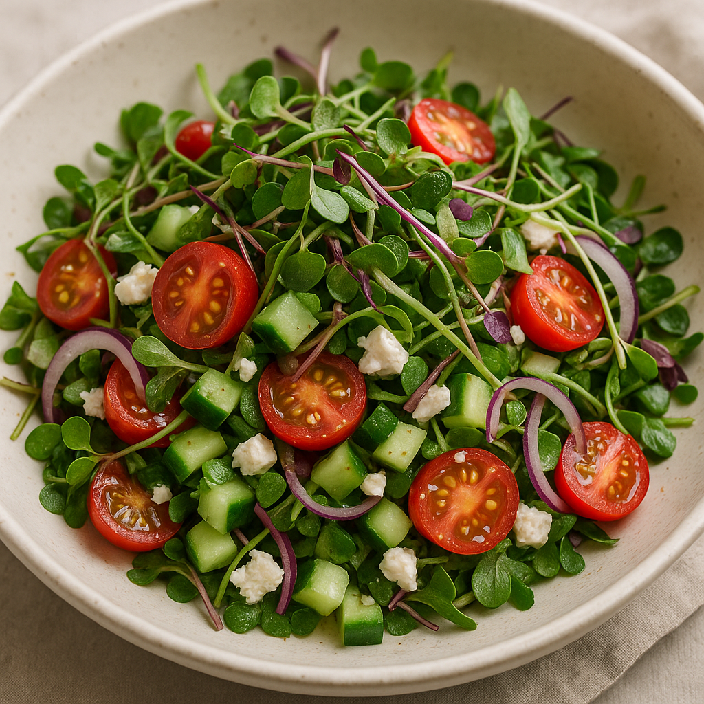 Delicious Mixed Microgreens Salad Delight — ChefPax Mix microgreens recipe