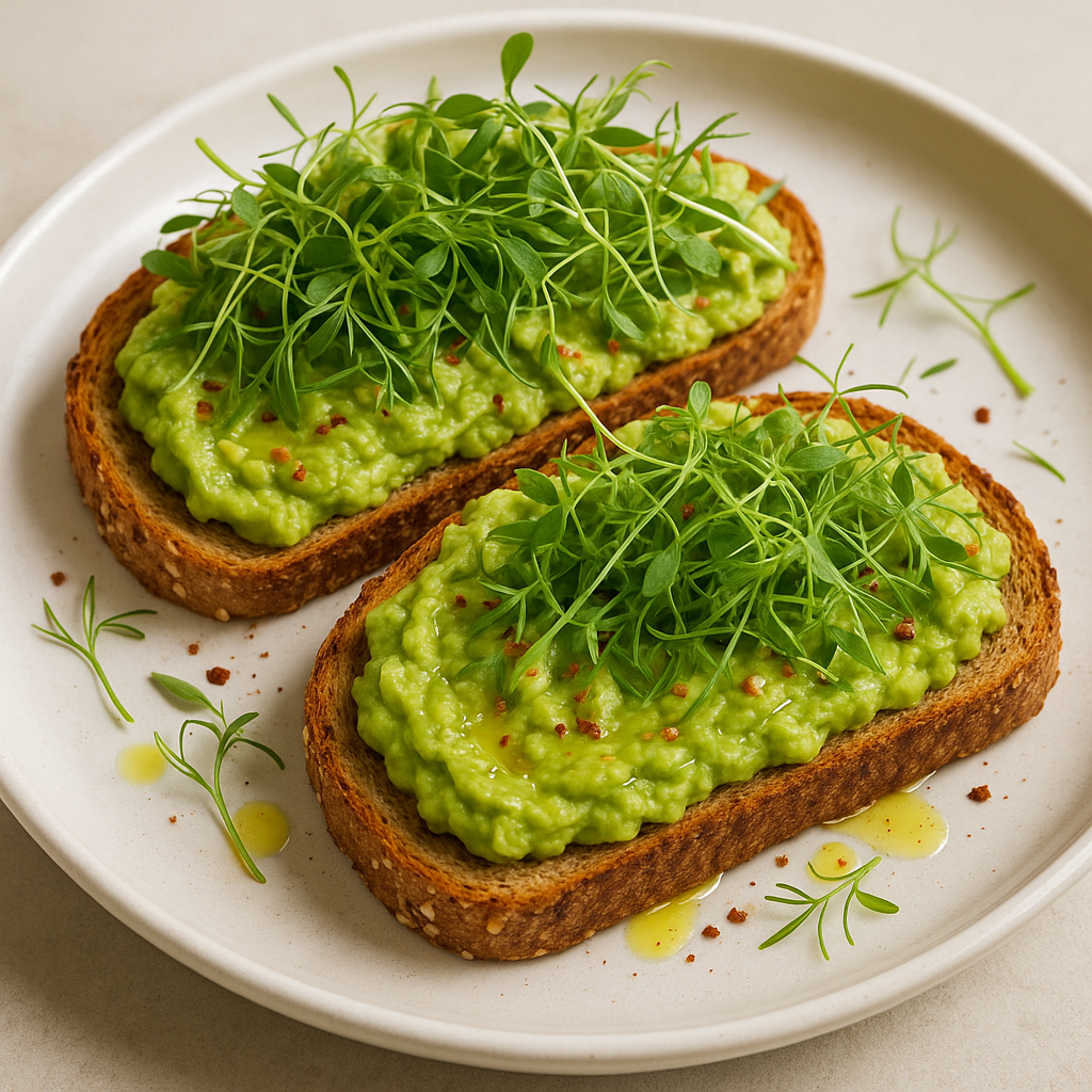 Fennel Microgreen Avocado Toast — Fennel microgreens recipe