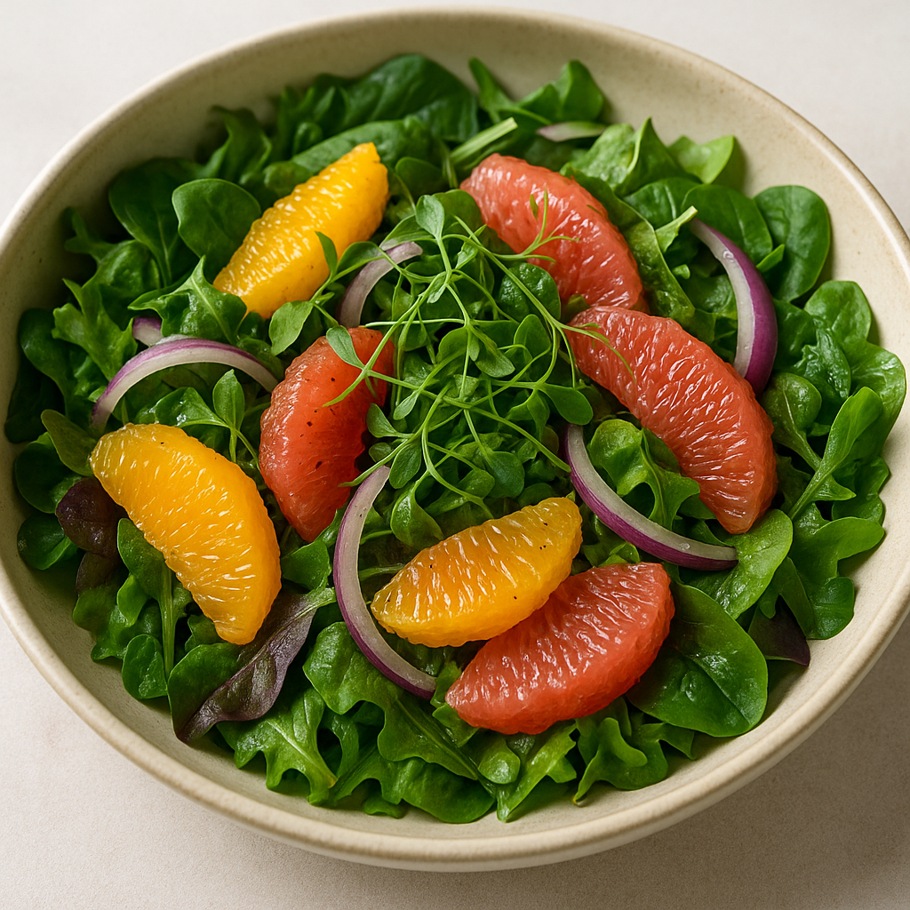 Fennel Microgreen Citrus Salad Delight — Fennel microgreens recipe