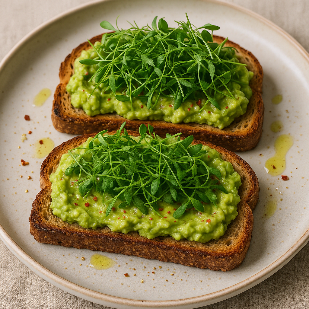 Fennel Microgreens and Avocado Toast — Fennel microgreens recipe