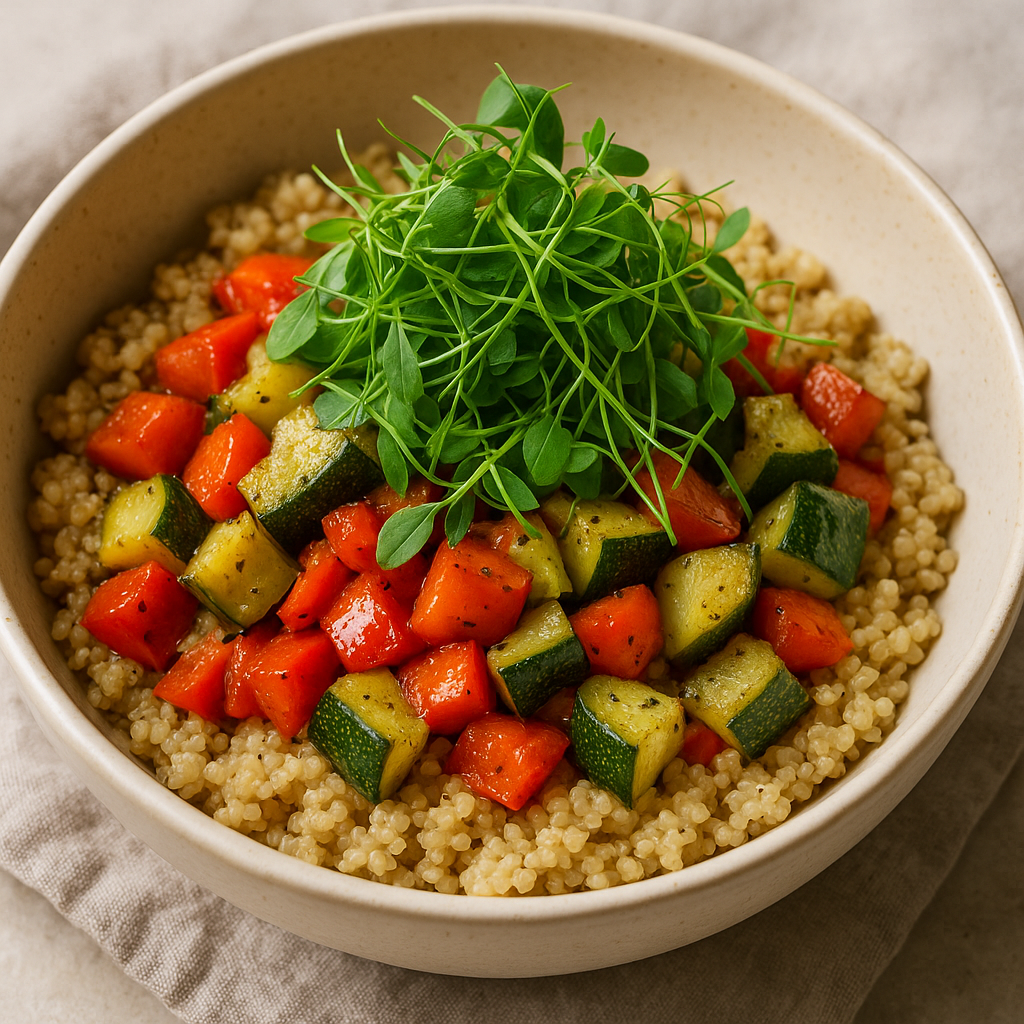 Fennel Microgreens and Quinoa Bowl — Fennel microgreens recipe