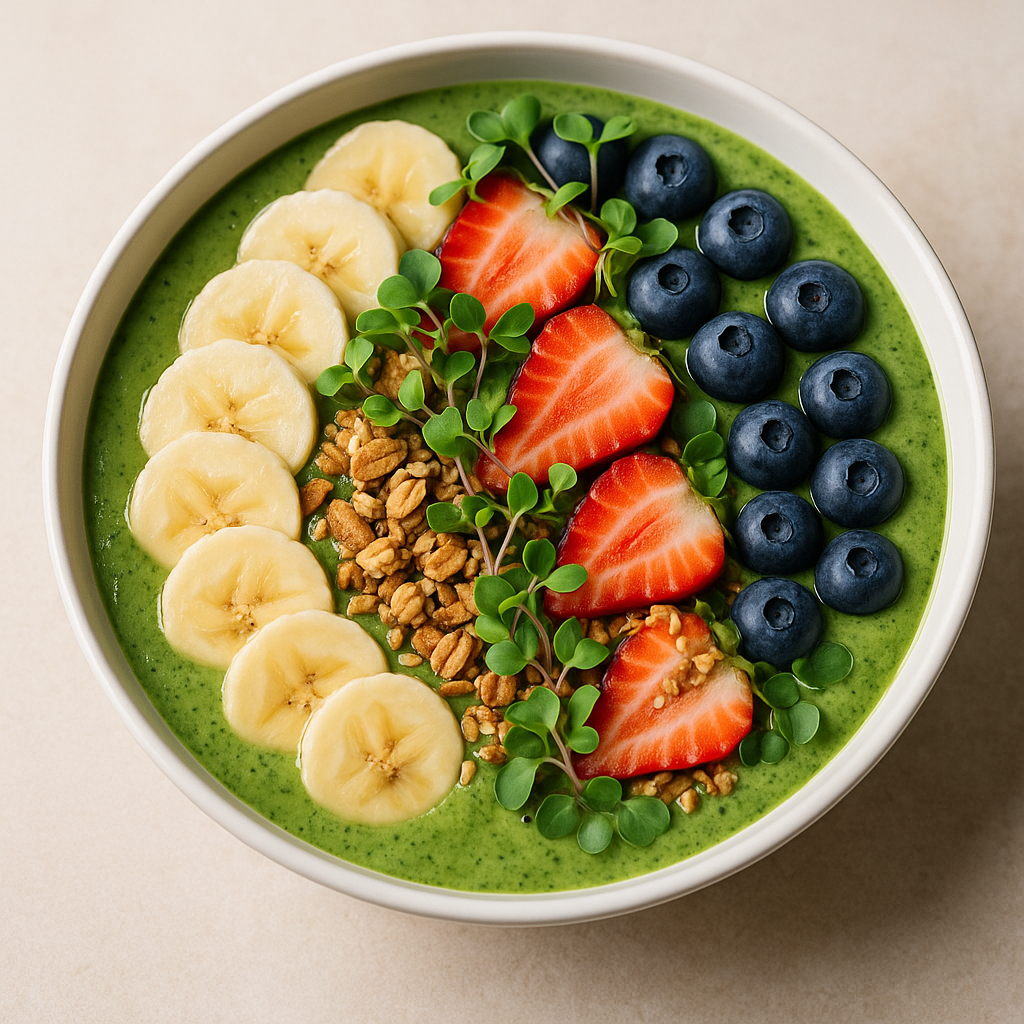 Kohlrabi Microgreen Smoothie Bowl Delight — Kohlrabi recipe