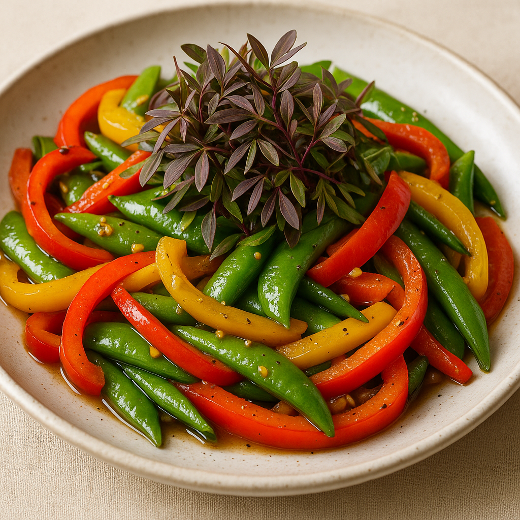 Mahogany Microgreens Stir-Fry Delight — Chinese Mahogany microgreens recipe