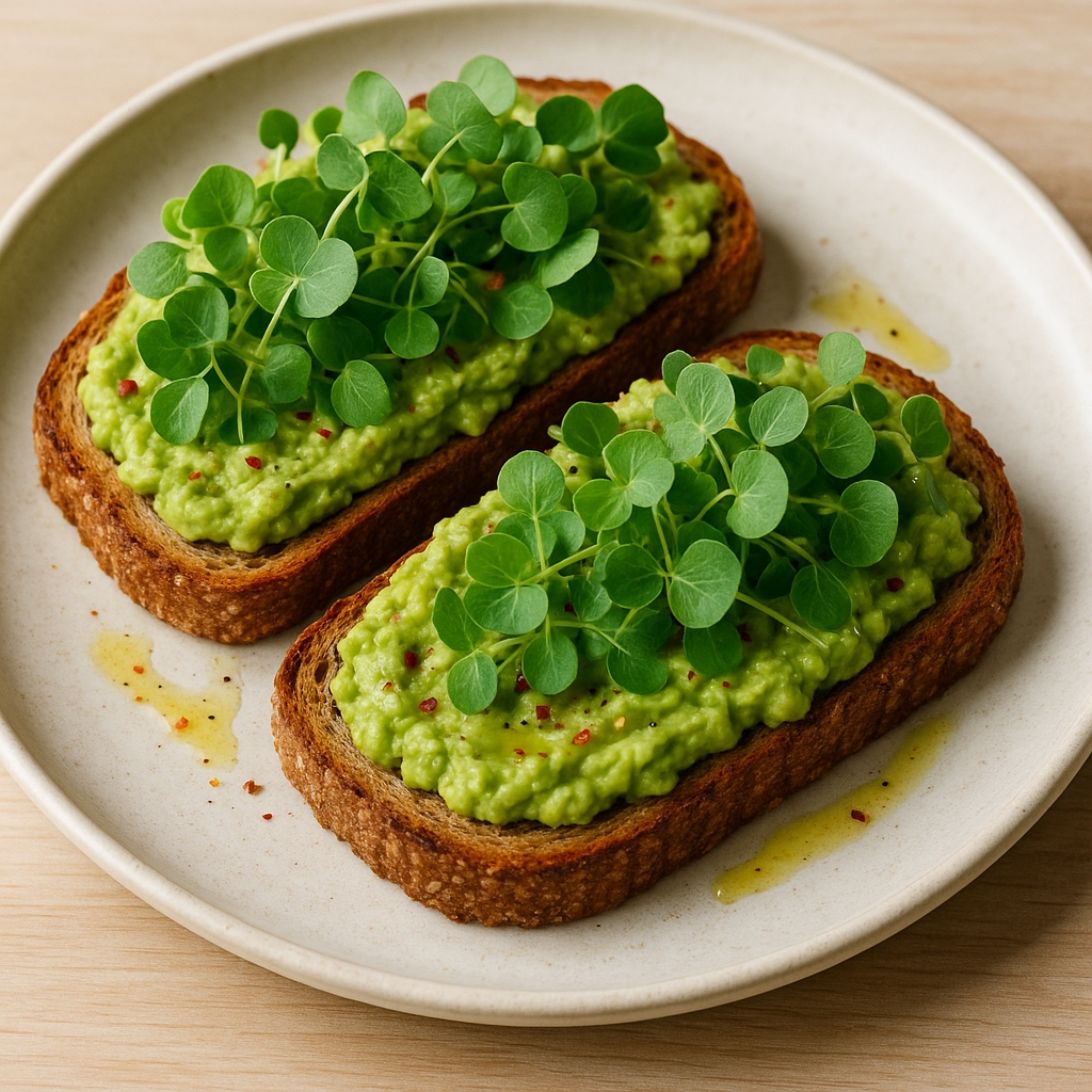 Nasturtium Avocado Toast Extravaganza — Nasturtium microgreens recipe