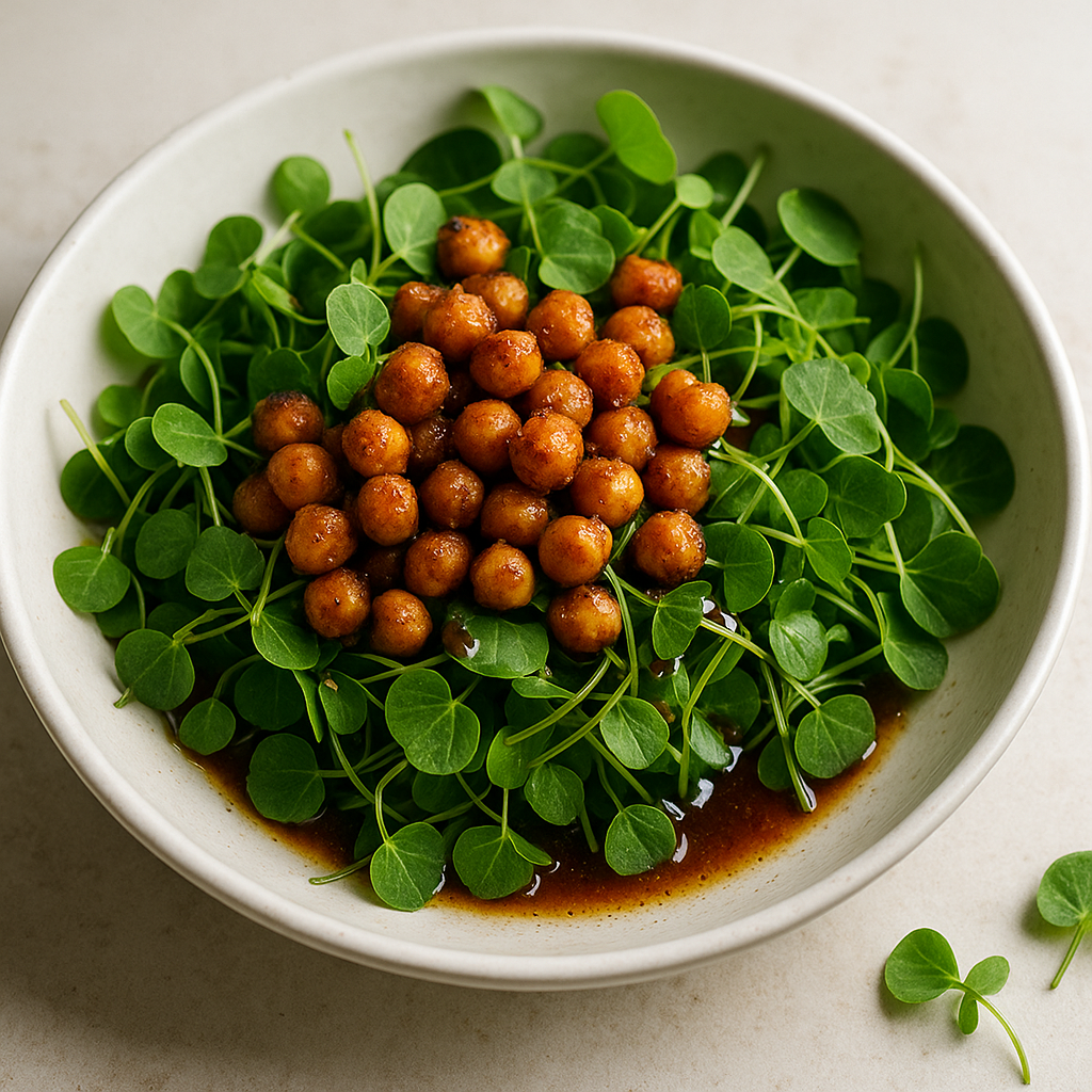 Nasturtium Microgreen Salad Delight — Nasturtium recipe