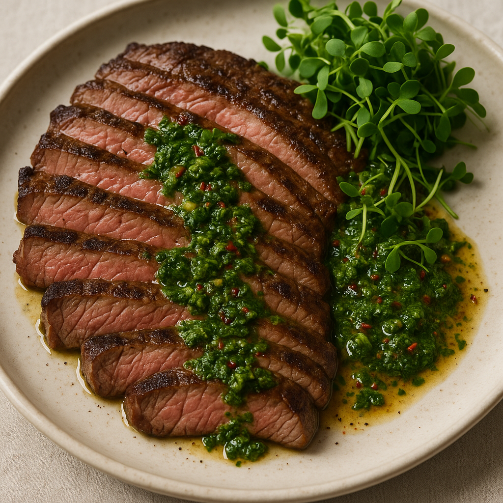 Parsley Microgreens Chimichurri Steak (20-Minute Argentine Dinner) — Parsley microgreens recipe
