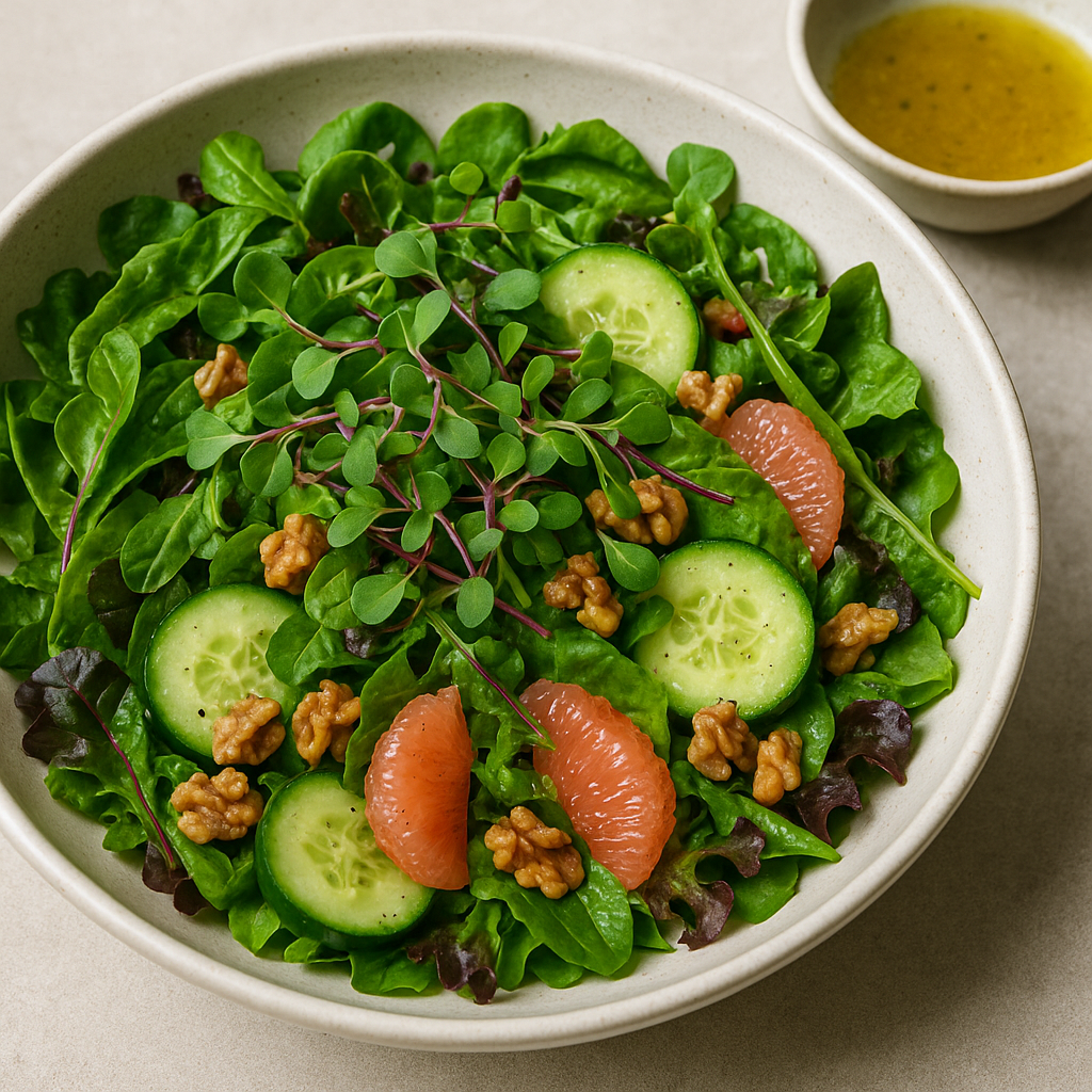 Radish Microgreen Salad with Citrus Vinaigrette — Radish recipe