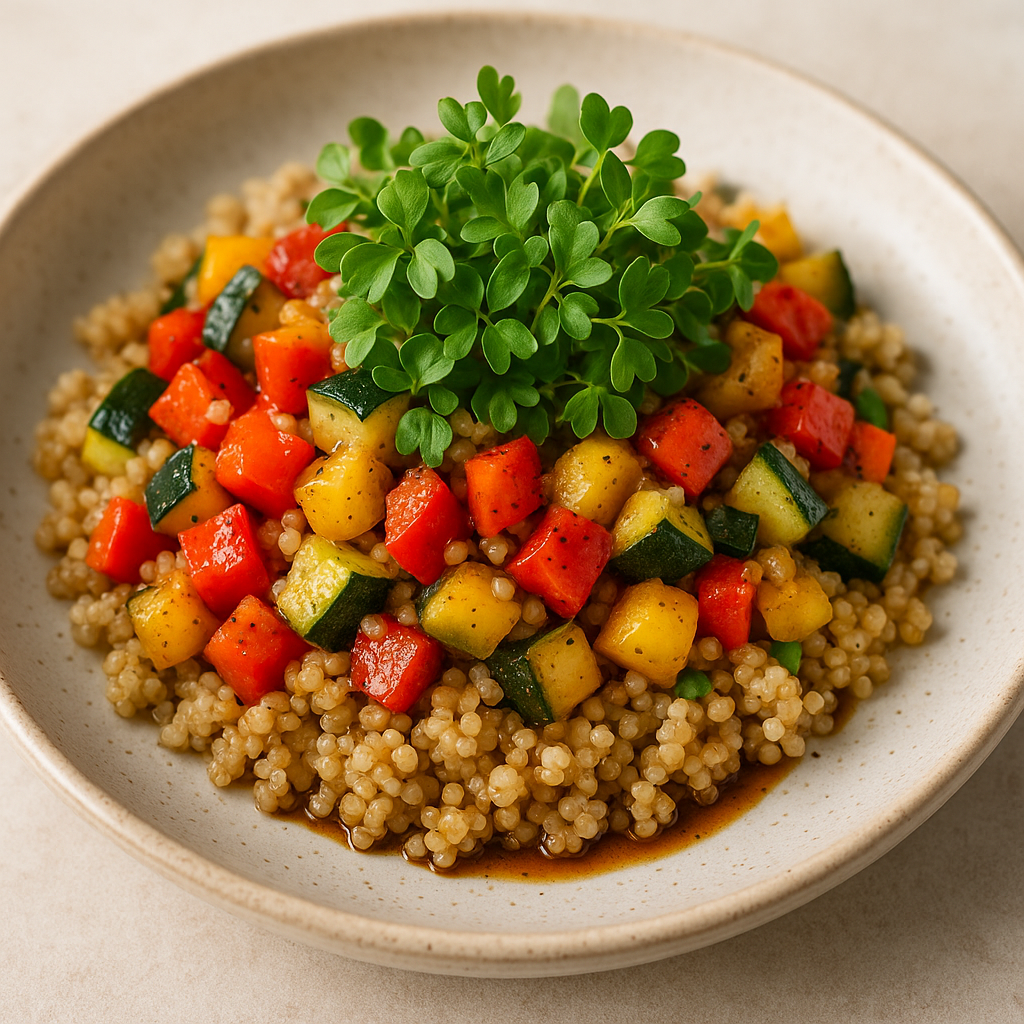 Savory Parsley Microgreen and Quinoa Bowl — Parsley microgreens recipe