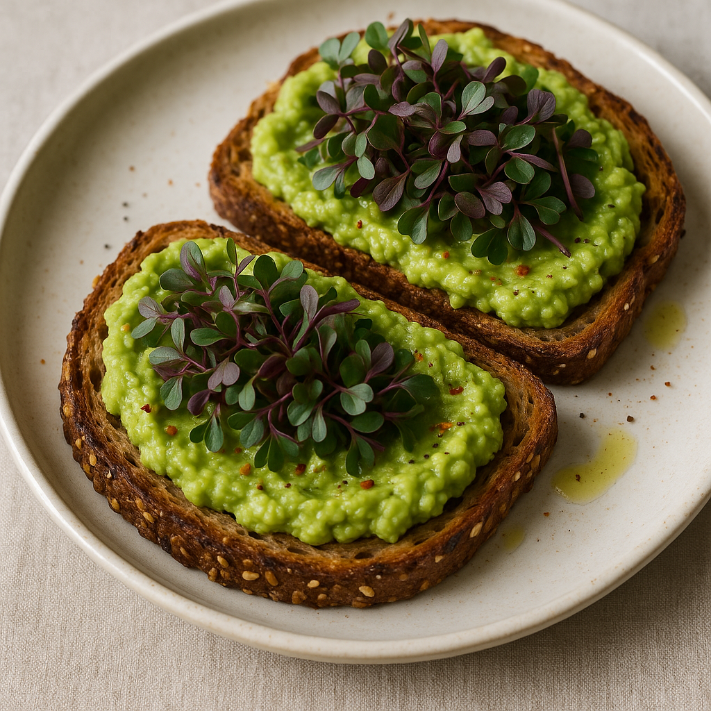 Shiso Microgreen Avocado Toast — Shiso microgreens recipe