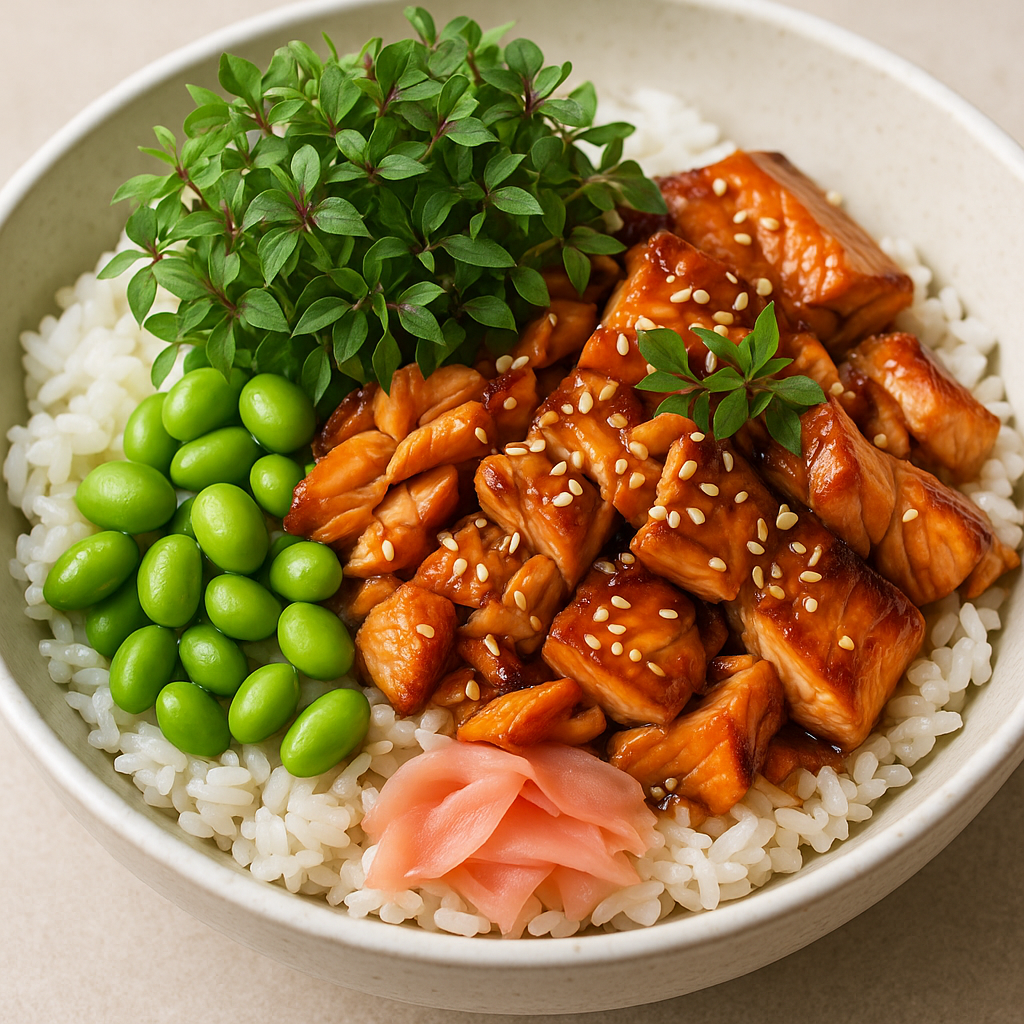 Shiso Microgreens Salmon Rice Bowl (20-Minute Japanese-Inspired Dinner) — Shiso microgreens recipe