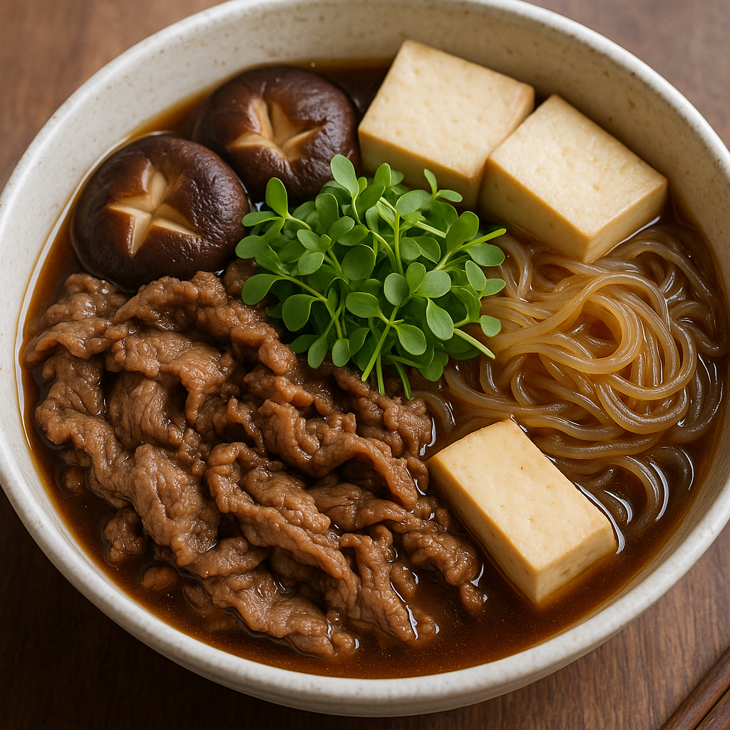 Shungiku Microgreens Sukiyaki Bowl (30-Minute Japanese Hot Pot Dinner) — Shungiku microgreens recipe