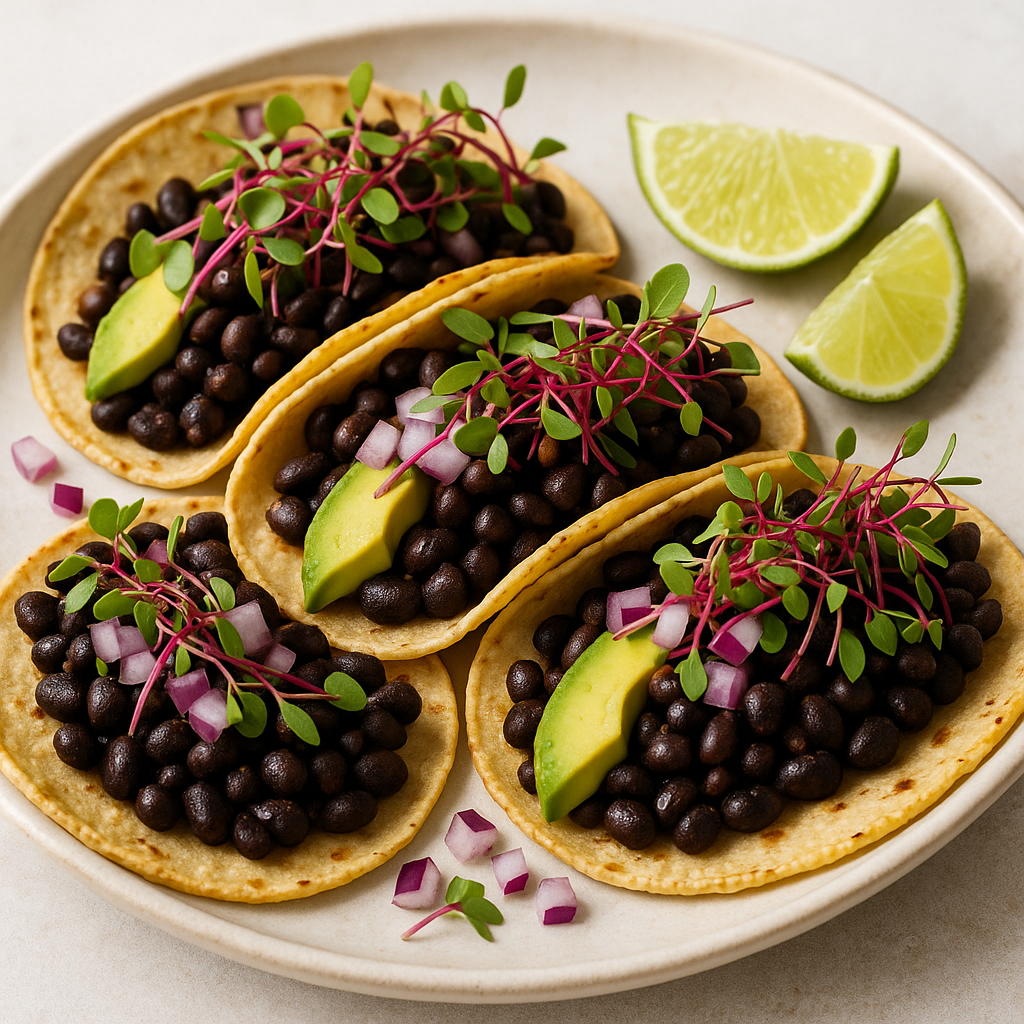 Spicy Amaranth Microgreen Tacos — Amaranth microgreens recipe