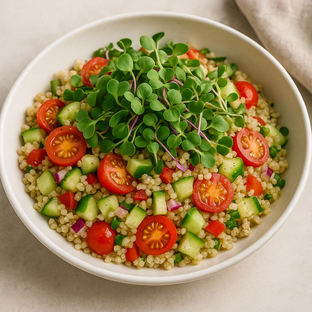 Spicy Radish Microgreen and Quinoa Salad — Radish recipe