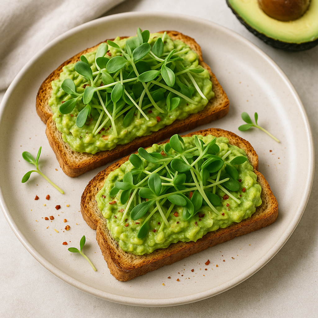 Sunflower Microgreen & Avocado Toast Delight — Sunflower recipe