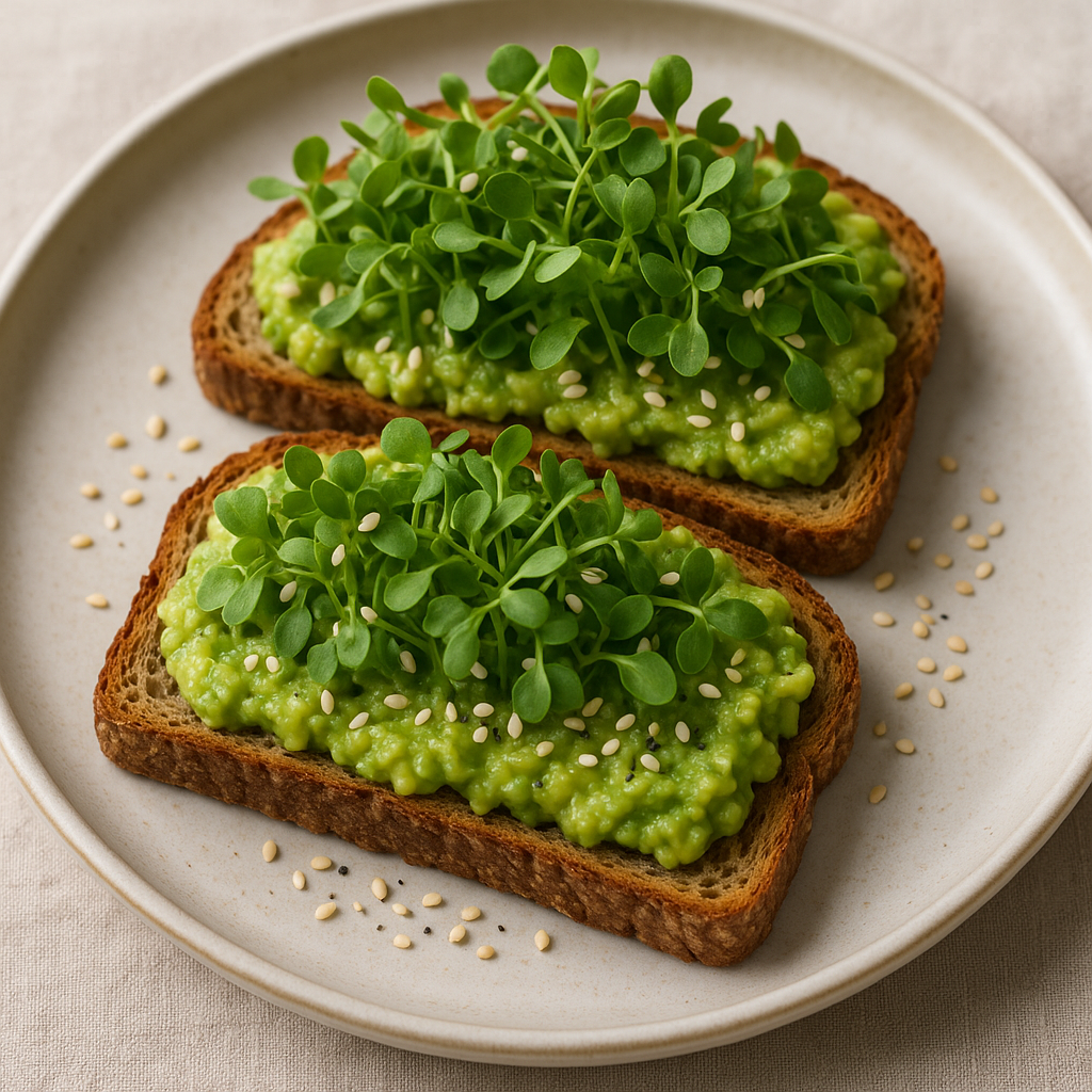 Texsel Microgreen and Avocado Toast Delight — Texsel microgreens recipe
